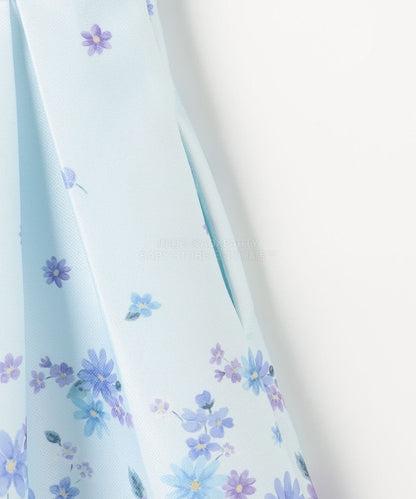 日本童裝 aF#a325 花花印花短袖連身裙 110-130cm 女童款 冬季 DRESSES 面試/宴會/表演