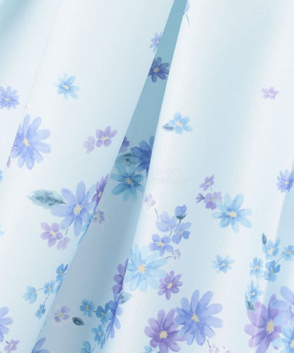 日本童裝 aF#a325 花花印花短袖連身裙 110-130cm 女童款 冬季 DRESSES 面試/宴會/表演