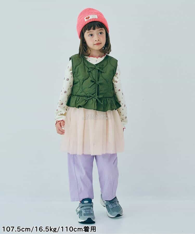 日本童裝 p.premier 吊帶網紗上衣 80-140cm 女童款 秋季 TOPS