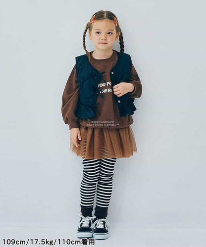 日本童裝 p.premier 吊帶網紗上衣 80-140cm 女童款 秋季 TOPS
