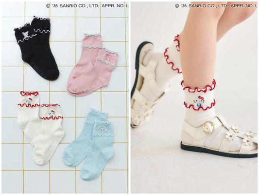 日本直送 apres les cours x Sanrio 襪一對 10-21cm 襪系列