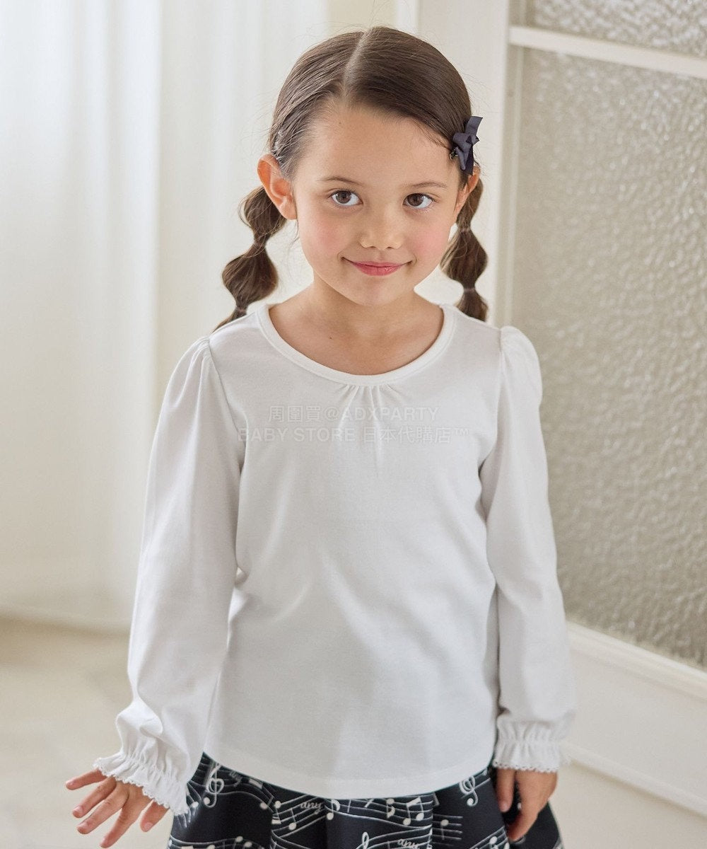 日本童裝 aF#a325 無領襯衫 110-130cm 女童款 冬季 TOPS 面試/宴會/表演