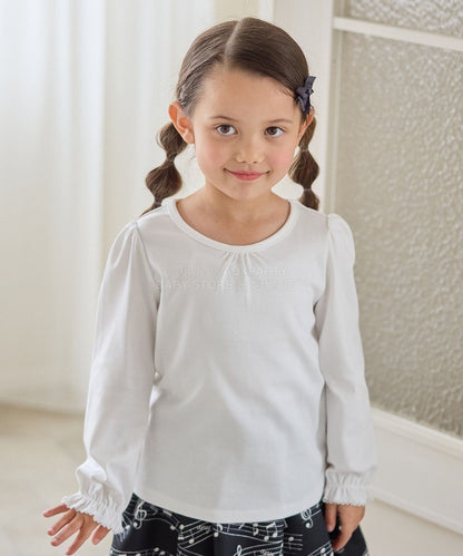 日本童裝 aF#a325 無領襯衫 110-130cm 女童款 冬季 TOPS 面試/宴會/表演