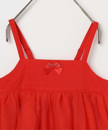 日本童裝 p.premier 吊帶網紗上衣 80-140cm 女童款 秋季 TOPS