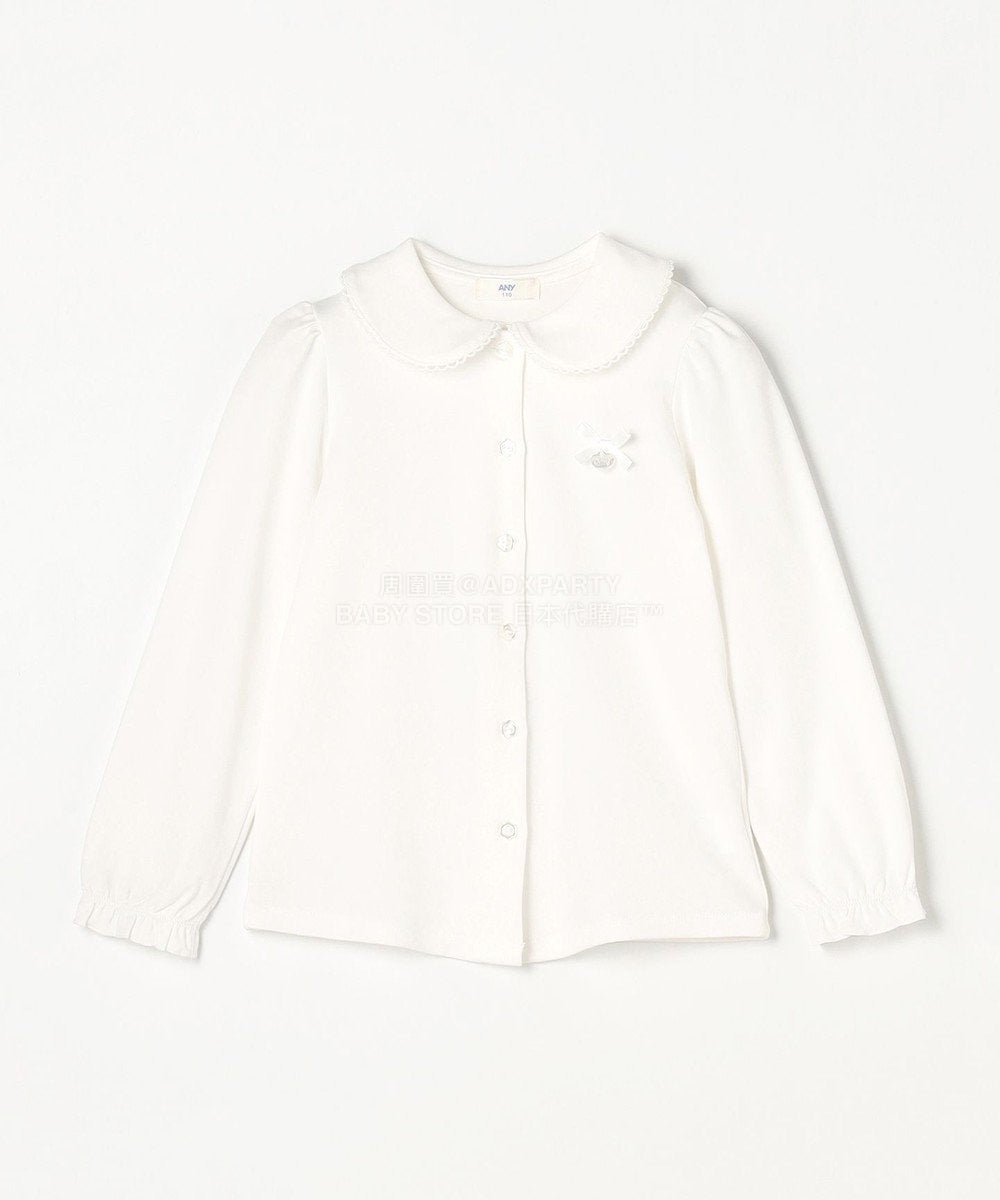 日本童裝 aF#a325 圓領翻領襯衫 110-130cm 女童款 冬季 TOPS 面試/宴會/表演