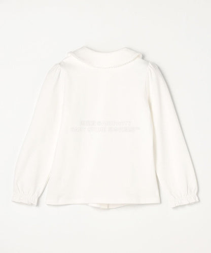 日本童裝 aF#a325 圓領翻領襯衫 110-130cm 女童款 冬季 TOPS 面試/宴會/表演