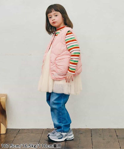 日本童裝 p.premier 吊帶網紗上衣 80-140cm 女童款 秋季 TOPS