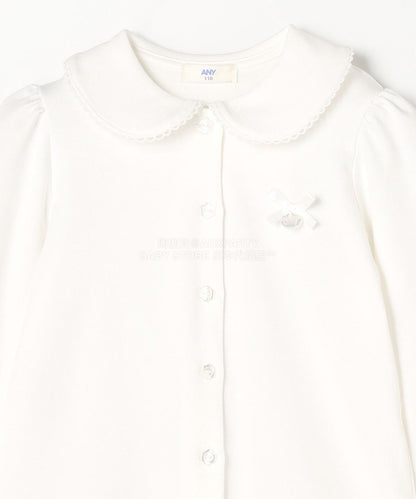 日本童裝 aF#a325 圓領翻領襯衫 110-130cm 女童款 冬季 TOPS 面試/宴會/表演