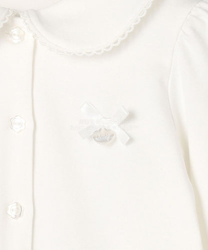 日本童裝 aF#a325 圓領翻領襯衫 110-130cm 女童款 冬季 TOPS 面試/宴會/表演