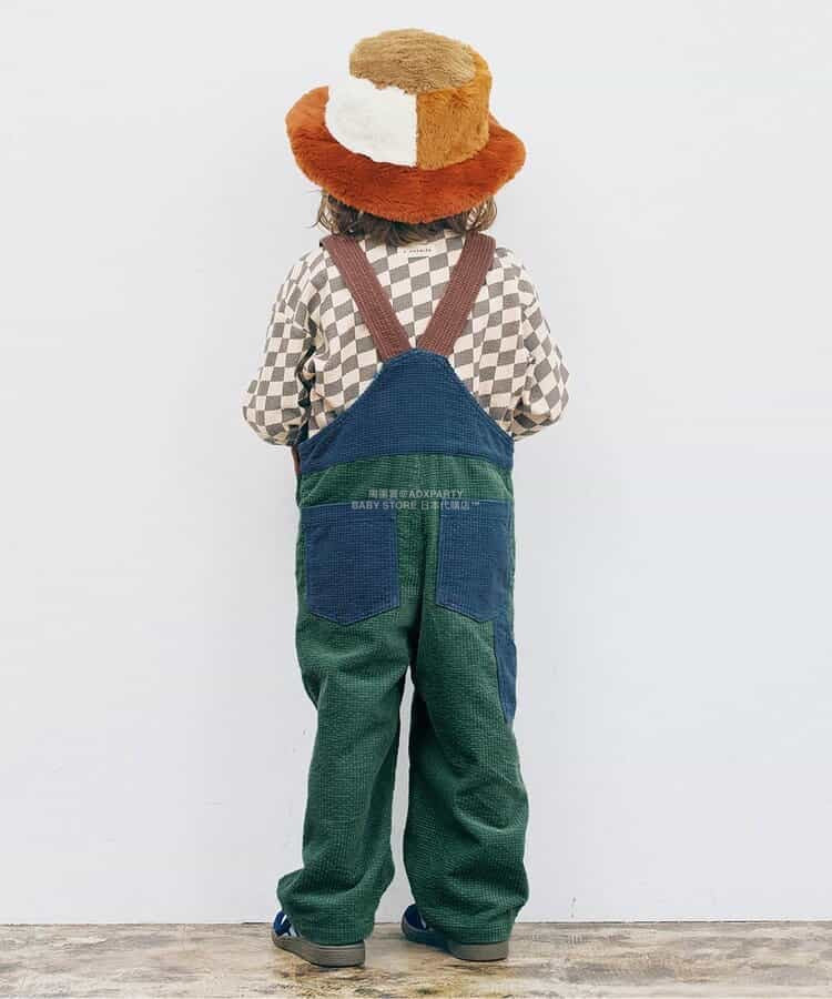 日本童裝 p.premier 多彩燈芯絨工裝褲 80-140cm 男童款/女童款 秋季 Jumpsuit 聖誕紅/新年紅