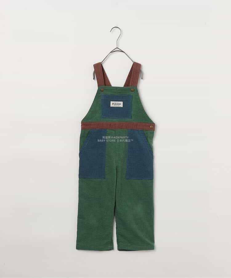 日本童裝 p.premier 多彩燈芯絨工裝褲 80-140cm 男童款/女童款 秋季 Jumpsuit 聖誕紅/新年紅