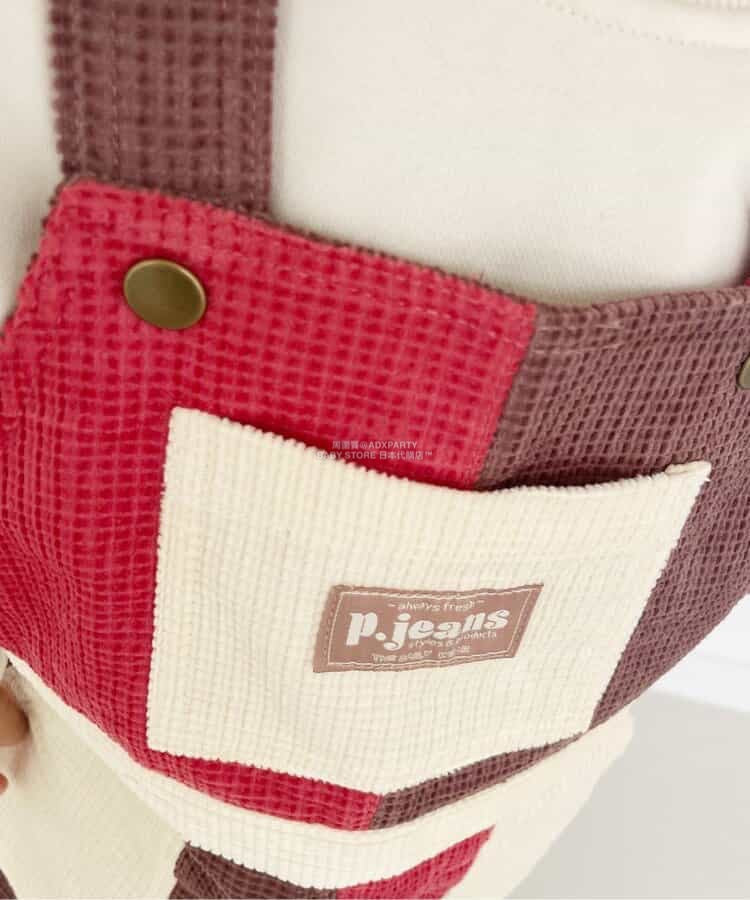 日本童裝 p.premier 多彩燈芯絨工裝褲 80-140cm 男童款/女童款 秋季 Jumpsuit 聖誕紅/新年紅