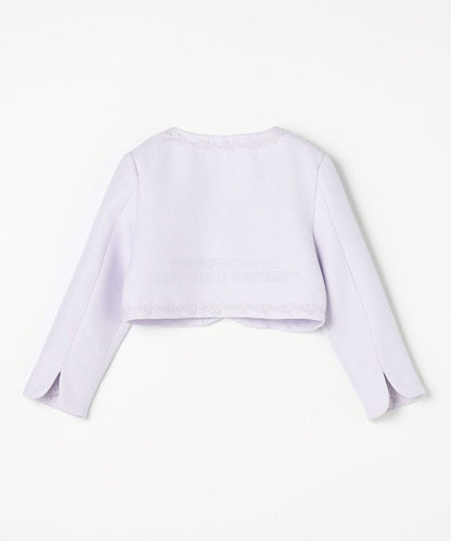 日本童裝 aF#a325 無領小香風短外套 110-130cm 女童款 冬季 OUTERWEAR 面試/宴會/表演