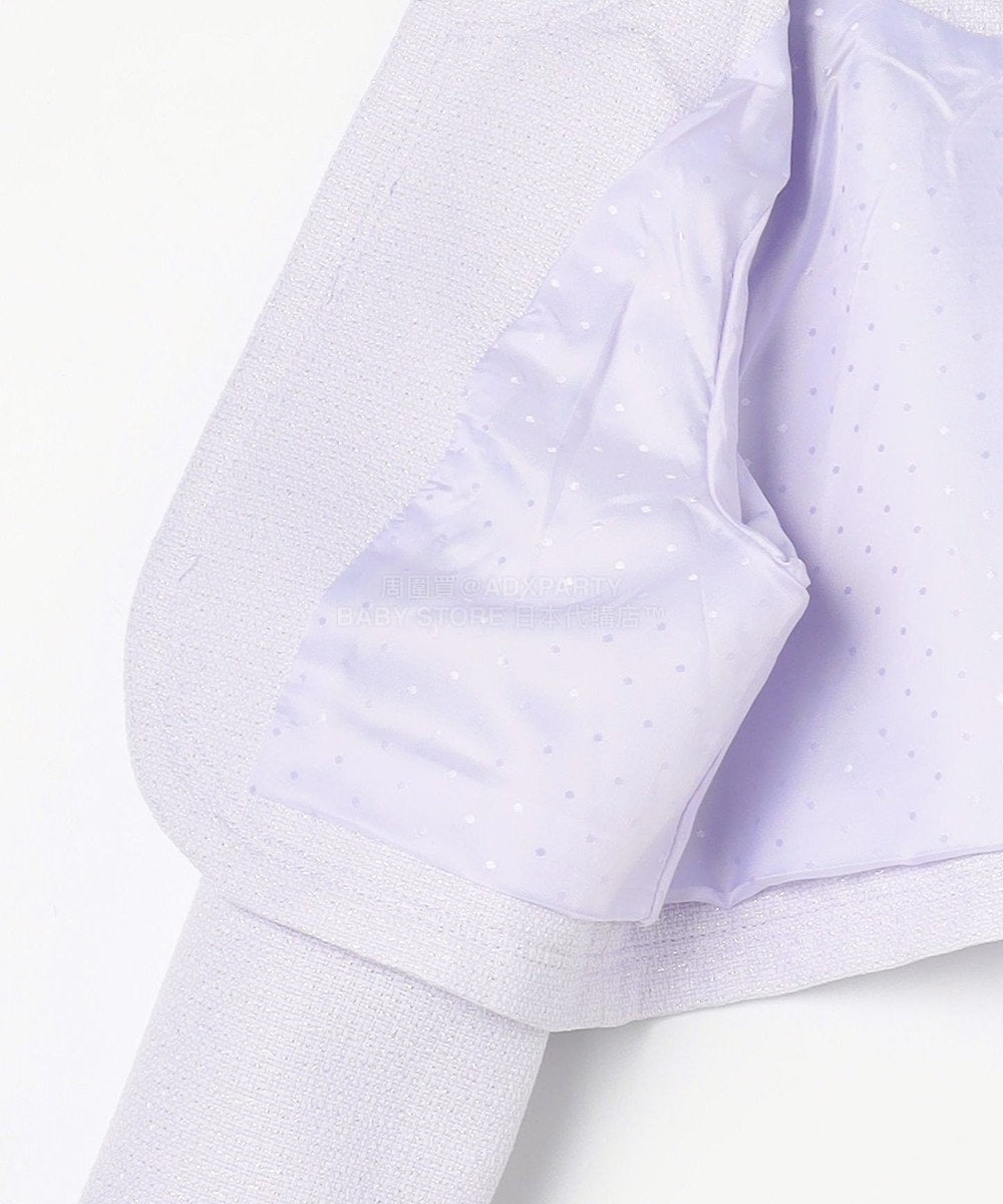 日本童裝 aF#a325 無領小香風短外套 110-130cm 女童款 冬季 OUTERWEAR 面試/宴會/表演