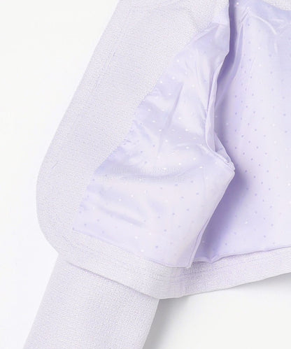 日本童裝 aF#a325 無領小香風短外套 110-130cm 女童款 冬季 OUTERWEAR 面試/宴會/表演