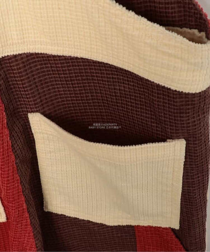 日本童裝 p.premier 多彩燈芯絨工裝褲 80-140cm 男童款/女童款 秋季 Jumpsuit 聖誕紅/新年紅