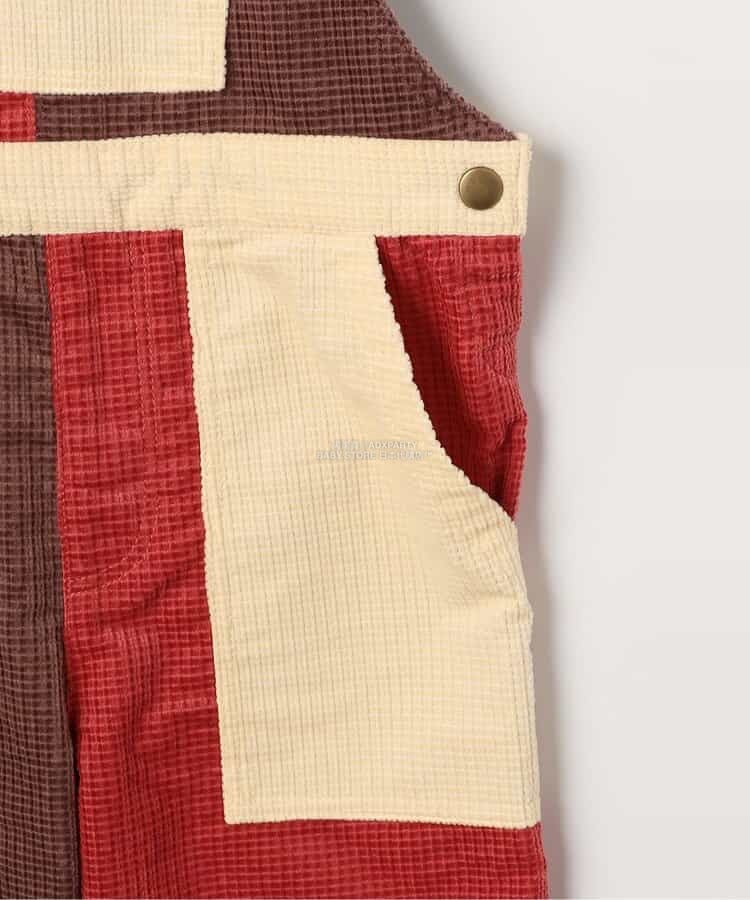 日本童裝 p.premier 多彩燈芯絨工裝褲 80-140cm 男童款/女童款 秋季 Jumpsuit 聖誕紅/新年紅