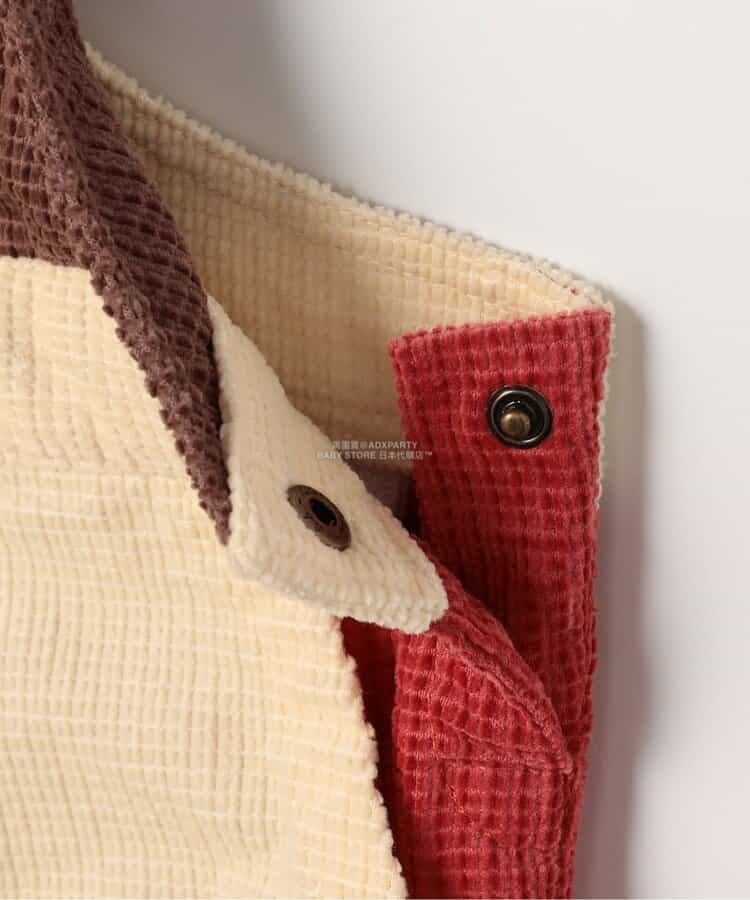 日本童裝 p.premier 多彩燈芯絨工裝褲 80-140cm 男童款/女童款 秋季 Jumpsuit 聖誕紅/新年紅