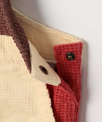 日本童裝 p.premier 多彩燈芯絨工裝褲 80-140cm 男童款/女童款 秋季 Jumpsuit 聖誕紅/新年紅