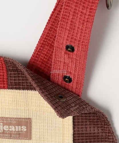 日本童裝 p.premier 多彩燈芯絨工裝褲 80-140cm 男童款/女童款 秋季 Jumpsuit 聖誕紅/新年紅