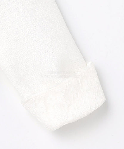 日本童裝 aF#a325 無領小香風短外套 110-130cm 女童款 冬季 OUTERWEAR 面試/宴會/表演