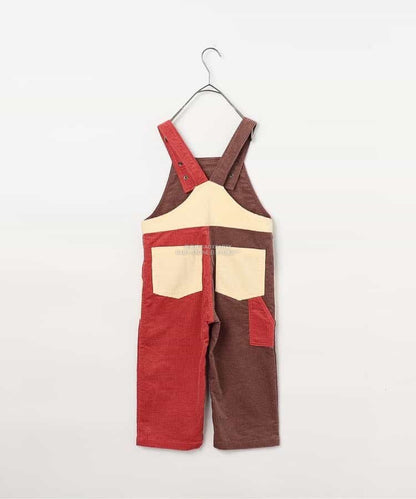 日本童裝 p.premier 多彩燈芯絨工裝褲 80-140cm 男童款/女童款 秋季 Jumpsuit 聖誕紅/新年紅