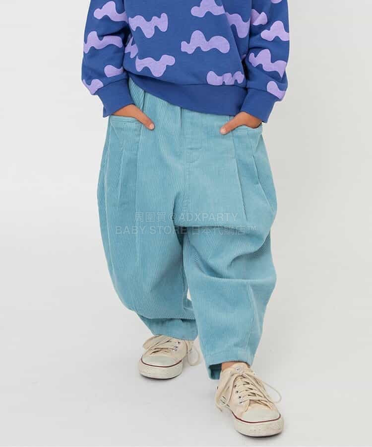 日本童裝 BREEZE 燈芯絨闊腳長褲 80-150cm 男童款/女童款 冬季 PANTS