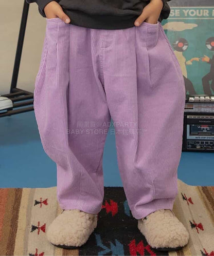 日本童裝 BREEZE 燈芯絨闊腳長褲 80-150cm 男童款/女童款 冬季 PANTS