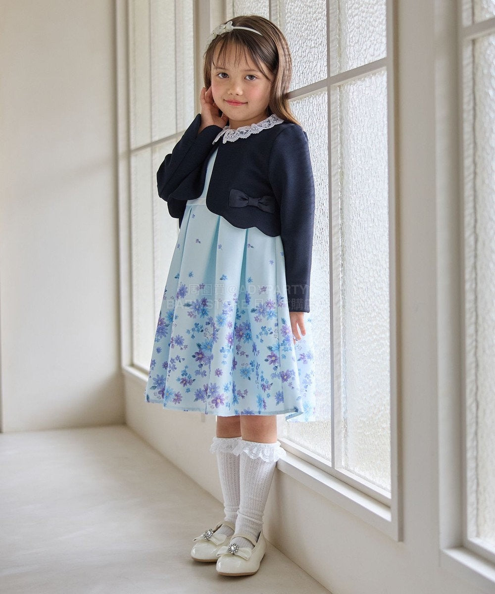 日本童裝 aF#a325 緞帶短外套 110-130cm 女童款 冬季 OUTERWEAR 面試/宴會/表演