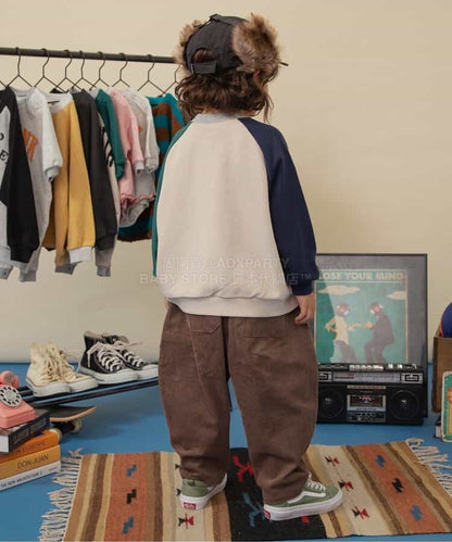 日本童裝 BREEZE 燈芯絨闊腳長褲 80-150cm 男童款/女童款 冬季 PANTS