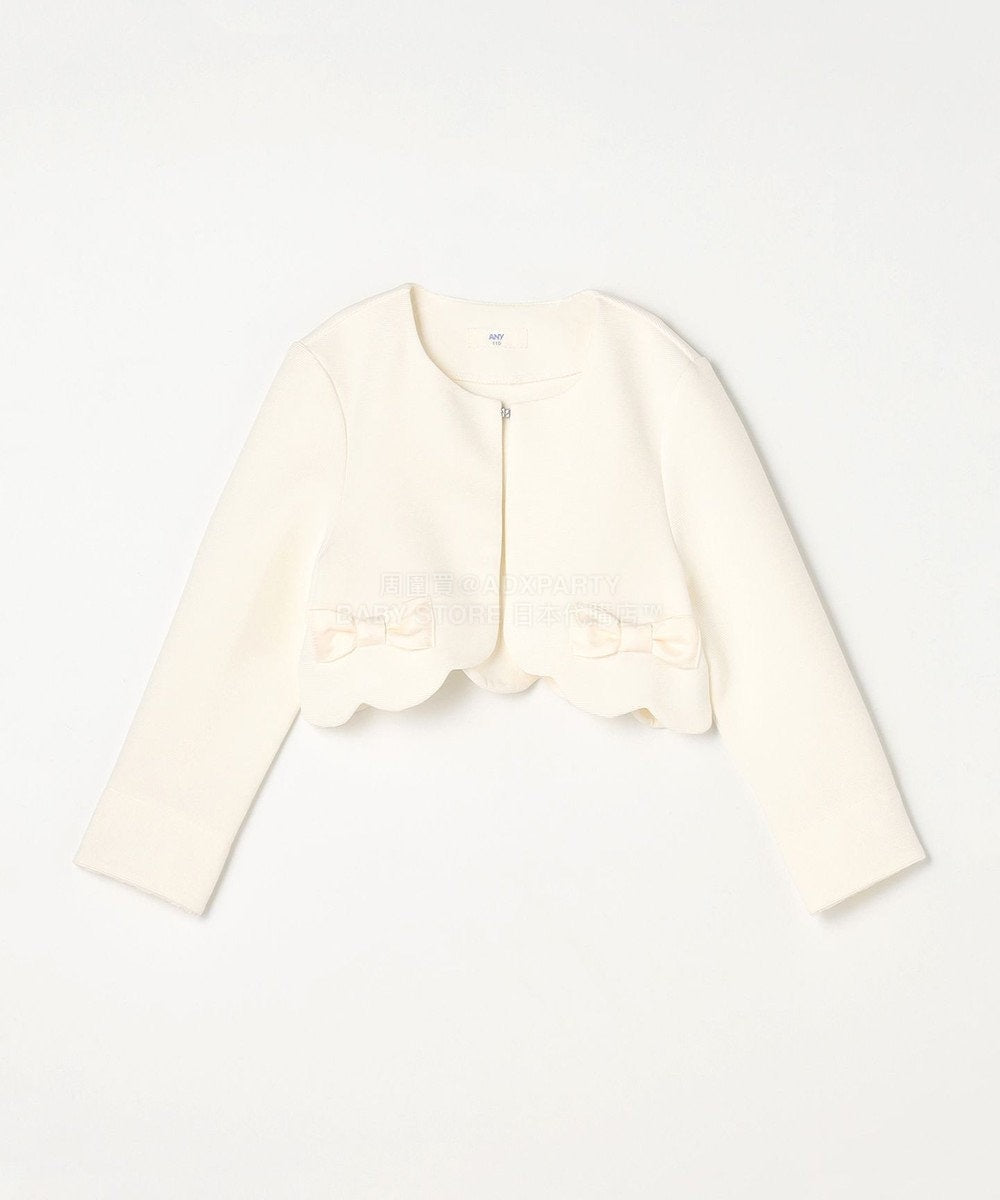 日本童裝 aF#a325 緞帶短外套 110-130cm 女童款 冬季 OUTERWEAR 面試/宴會/表演