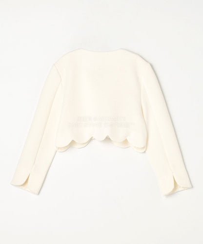 日本童裝 aF#a325 緞帶短外套 110-130cm 女童款 冬季 OUTERWEAR 面試/宴會/表演