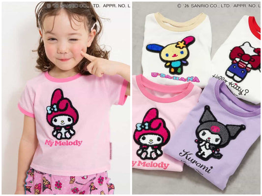 日本童裝 BREEZE x Sanrio 貼布上衣 90-140cm 女童款 夏季 TOPS