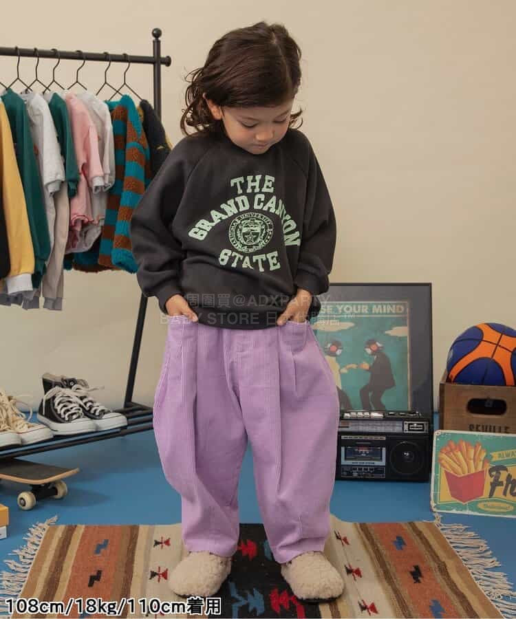 日本童裝 BREEZE 燈芯絨闊腳長褲 80-150cm 男童款/女童款 冬季 PANTS