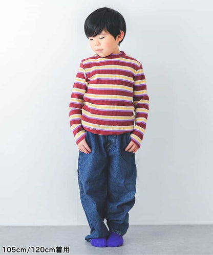 日本童裝 p.premier 彈力羅紋上衣 80-140cm 男童款/女童款 秋季 TOPS 聖誕紅/新年紅