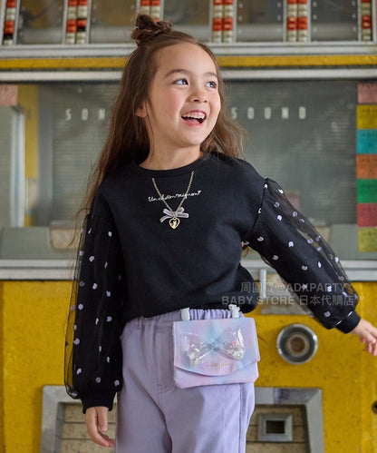 Japanese children's clothing aF#a325 Floral tulle dress 100-150cm Girls summer dresses for interviews/banquets/performances 