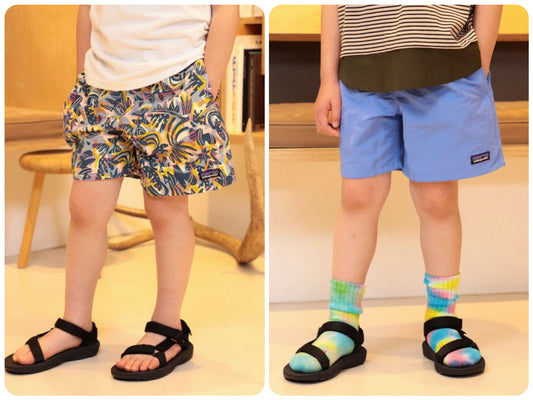Japanese children's clothing B:MING by BEAMS Patagonia quick-drying series shorts 7-14 years old boys summer PANTS 
