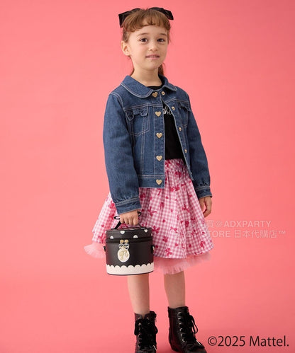 日本童裝 aF#a325 x Barbie 牛仔外套 110-150cm 女童款 秋季 OUTERWEAR