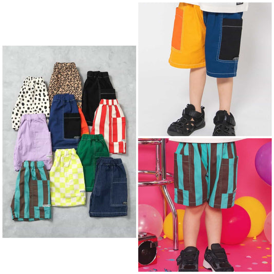 Japanese children's clothing BREEZE casual shorts 80-150cm boys'/girls' summer PANTS 