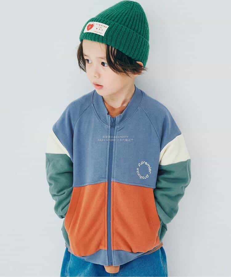日本童裝 p.premier 衛衣外套 80-140cm 男童款/女童款 秋季 (適合初秋、香港平均溫度）OUTERWEAR  聖誕紅/新年紅 (副本)
