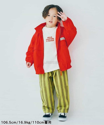 日本童裝 p.premier 可收納帽山系外套 80-140cm 男童款/女童款 秋季 (適合初秋、香港平均溫度）OUTERWEAR  聖誕紅/新年紅