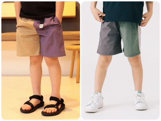 Japanese children's clothing B:MING by BEAMS two-tone casual shorts 100-140cm boys' summer PANTS 