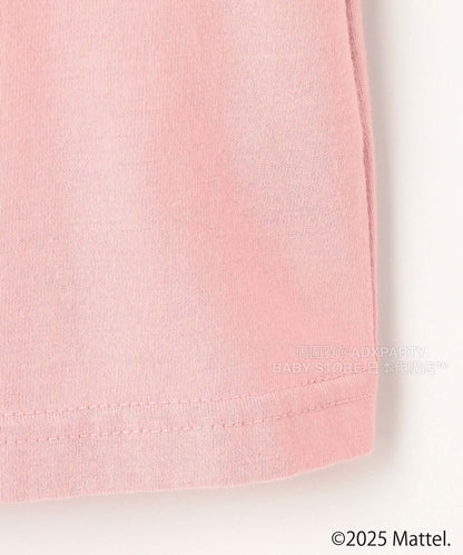 日本童裝 aF#a325 x Barbie 七分紗袖蝴蝶結上衣 110-150cm 女童款 秋季 TOPS