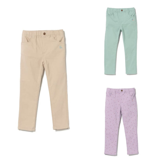Japanese children's clothing BEAMS mini stretch leggings 90-150cm girls summer PANTS 