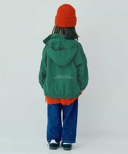 日本童裝 p.premier 可收納帽山系外套 80-140cm 男童款/女童款 秋季 (適合初秋、香港平均溫度）OUTERWEAR  聖誕紅/新年紅