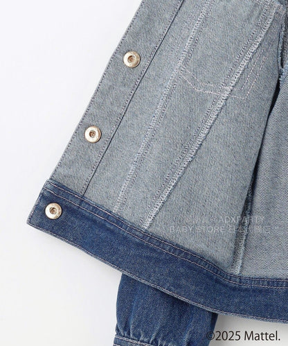 日本童裝 aF#a325 x Barbie 牛仔外套 110-150cm 女童款 秋季 OUTERWEAR
