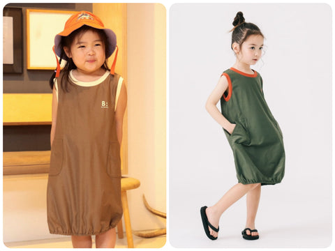 日本童裝 B:MING by BEAMS 水陸兩用 防UV 背心裙 100-140cm 女童款 夏季 OUTERWEAR 夏日玩水泳衣特輯