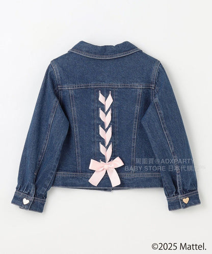 日本童裝 aF#a325 x Barbie 牛仔外套 110-150cm 女童款 秋季 OUTERWEAR