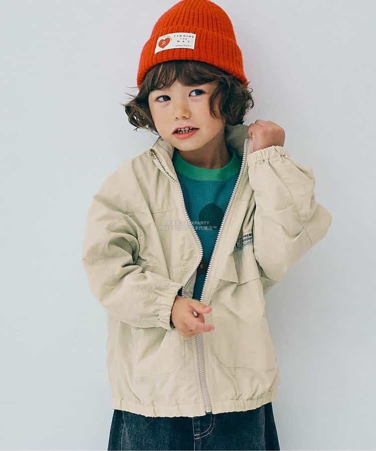 日本童裝 p.premier 可收納帽山系外套 80-140cm 男童款/女童款 秋季 (適合初秋、香港平均溫度）OUTERWEAR  聖誕紅/新年紅