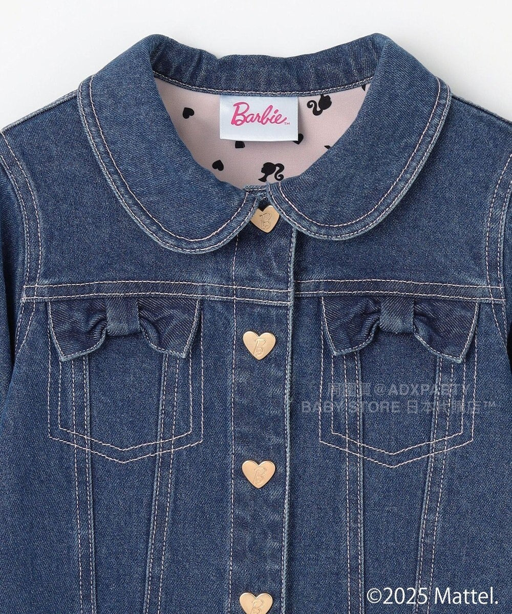 日本童裝 aF#a325 x Barbie 牛仔外套 110-150cm 女童款 秋季 OUTERWEAR